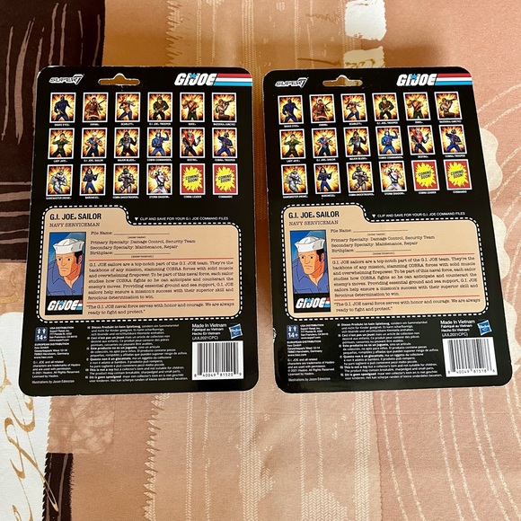 G.I.Joe 2021 4” Super7 Sailor Navy Serviceman Dual - Picture 2 of 5